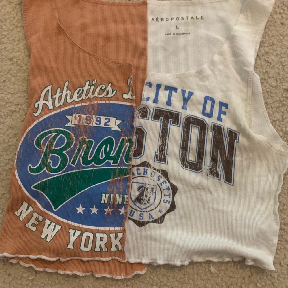 Aeropostale Kids' Two-Tone Graphic Tank Top